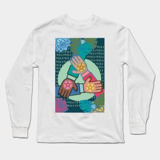 Three of Pentacles Long Sleeve T-Shirt